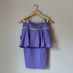 Nike 2PCE Lavender Purple and Lime Green Pickleball Tennis Suit Size Large